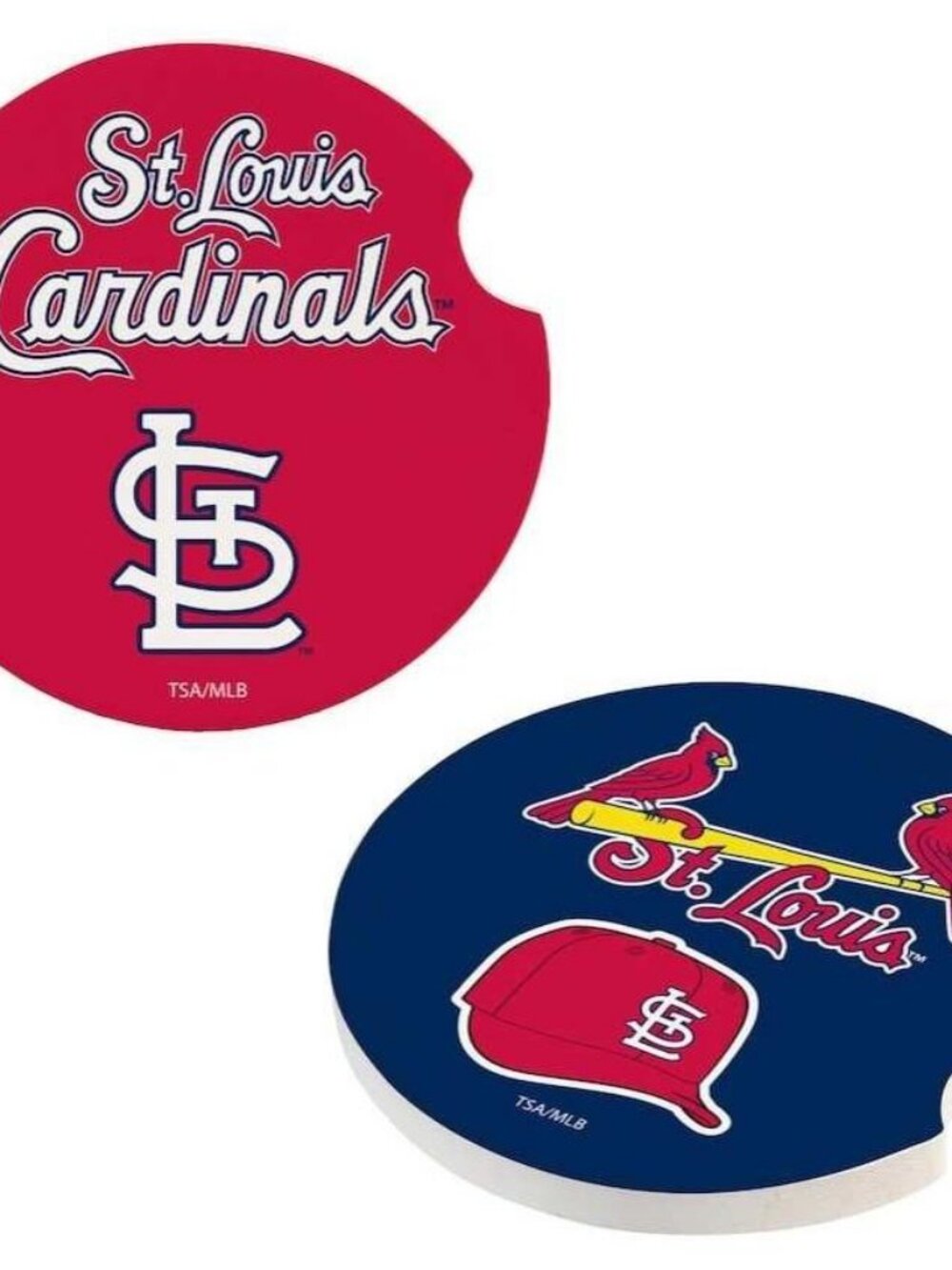 Tampa Bay Rays Car Coasters Coffee Table End Table Official MLB 4 Pack w/ Holder
